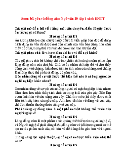 Soạn bài yêu và đồng cảm Ngữ văn 10 tập 1 sách KNTT