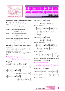 Sử dụng tính chất của lũy thừa để giải phương trình và hệ phương trình