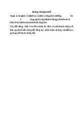 Group assignment | Học viện Hành chính Quốc gia