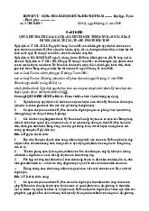 Nghị định quy định tổ chức các cơ quan chuyên môn thuộc ủy ban nhân dân huyện, quận, thị xã, thành phố thuộc tỉnh