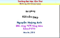 Bài giảng Kết cấu thép 2 - Mở đầu năm 2018 | Môn Cơ học kết cấu - Đại học Cần Thơ