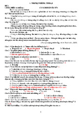 Đề luyện văn ôn thi giữa kì cuối kì