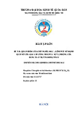 Bài Tập Lớn Về Quan Điểm Của Chủ Nghĩa Mác-Lenin | Môn Chủ nghĩa xã hội khoa học - Đại học Kinh Tế Quốc Dân