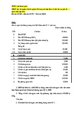 Bài Tập Về Cân Đối Ngân Sách Nhà Nước (NSNN) - Năm N+1 và T+1 | Quản lý tài chính công | Trường Đại Học Lâm Nghiệp
