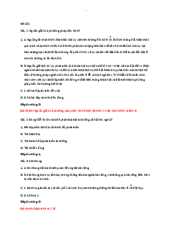 Bài tập trắc nghiệm ôn tập môn Triết học Mác - Lenin đề số 2 có đáp án | Học viện Công nghệ Bưu chính Viễn thông