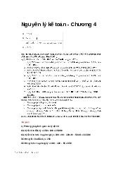 Bài tập chương 4- Môn Nguyên lý kế toán | Đại học Kinh Tế Quốc Dân