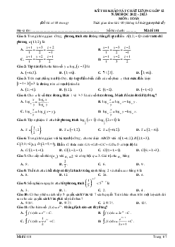 Đề thi thử THPT Quốc gia năm 2023 môn Toán lần 2 Sở GD&ĐT Hải Phòng (có đáp án)