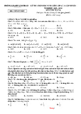 Đề Chọn HSG Toán 6 Huyện Lâm Thao 2025-2026 Có Đáp Án