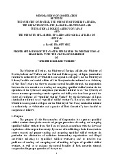 MEMORANDUM OF COOPERATION BETWEEN THE MINISTRY OF JUSTICE, THE MINISTRY OF FOREIGN AFFAIRS | Tài liệu Tiếng Anh