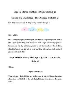 Soạn bài Chuyện của thước kẻ trang 114 | Tiếng việt lớp 2 | Chân trời sáng tạo