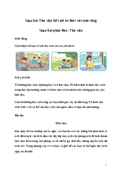 Soạn bài: Thư viện Tiếng Việt 3 | Kết nối tri thức