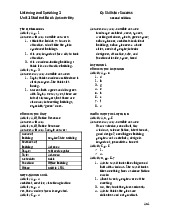 Listening and Speaking 2 Answer Key - Tài liệu Tiếng Anh chuyên ngành, Tiếng Anh cho người đi làm
