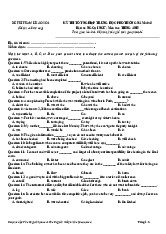 Đề thi kỳ thi tốt nghiệp trung học phổ thông môn Tiếng Anh. Đề tham khảo số 1