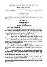 Tài liệu về Bộ luật Dân sự Việt Nam (Luật số 91/2015/QH13) môn Luật Dân sự - Tố tụng dân sự | Trường Đại học Kinh Doanh và Công Nghệ Hà Nội