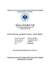 Báo cáo kiến tập tại khách sạn Hoàng Ngọc - Phan Thiết | Đại học Công nghiệp Thực phẩm Thành phố Hồ Chí Minh