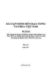 Đề cương môn Đại cương văn hóa - Trường Đại học lao động -  xã hội.