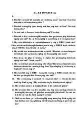 Bài Tập Tổng Hợp Về Luật Thương Mại | Đại học Kinh tế kỹ thuật công nghiệp