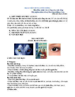 Giáo án Ngữ văn 8 Kết nối tri thức bài 6 Chân dung cuộc sống .
