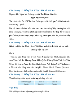 Giải SGK Tiếng Việt 3 trang 113 Bài 25: Ngọn lửa Ô-lim-pich - Viết | Kết nối tri thức