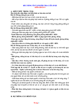 Đề Thi Giữa HK1 Môn GDCD Lớp 8 Năm 2022-2023(có đáp án đề 2)