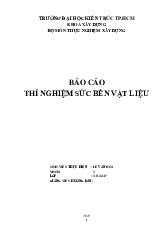 Đề cương môn thí nghiệm sức bền vật liệu- Trường Đại học bách khoa - Đại học đà nẵng.
