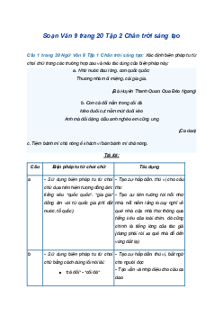 Soạn bài Thực hành tiếng Việt trang 20 | SGK Ngữ Văn 9 Chân trời sáng tạo (Tập 1)