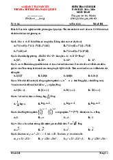 Đề cuối kì 2 Toán 11 năm 2024 – 2025 trường THPT Lương Ngọc Quyến – Thái Nguyên