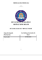 Dự án nhà hàng chay "Bếp chay Homie" | Bài thảo luận khởi sự kinh doanh