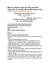 Mẫu hợp đồng thi công xây dựng công trình (Cung cấp, thi công lắp đặt nội thất trong căn hộ)