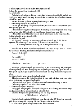 Tổng quan về di truyền học quần thể và bài tập vận dụng sinh học 12 (có đáp án)