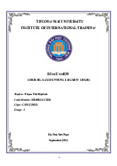 Discussion Notes Accounting 1 | Đại học Thương Mại