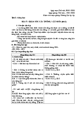 Kế hoạch bài dạy Tiết 5 - Bài 17: Chăm sóc cây trồng, vật nuôi (Tiết 2) môn Khoa học lớp 4