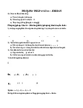 Lý thuyết phương pháp guess- jordan | Môn đại số tuyến tính