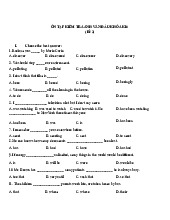 Đề kiểm tra anh văn đầu vào khoá k16 - | Đại học Nội Vụ Hà Nội