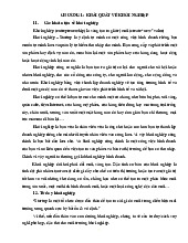 Tài liệu - Chương 1: Khái Quát Về Khởi Nghiệp và Tư Duy Kinh Doanh