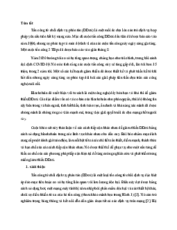 Tiểu luận môn An toàn và bảo mật thông tin đề tài "Blockchain giảm thiểu tấn công từ chối dịch vụ phân tán"