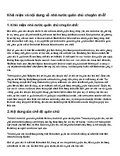Khái niệm và nội dung về nhà nước quân chủ chuyên chế?