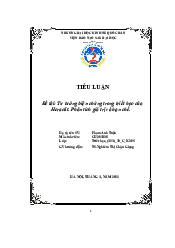Tư tưởng biện chứng trong triết học của Heraclit. Phân tích giá trị và hạn chế  - Triết học Mác Lenin | Đại học Kinh Tế Quốc Dân