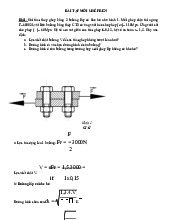 Giải bài tập Ren - Mối Ghép Bulong và Đường Kính Trong Kỹ Thuật Cơ Khí | Môn Nguyên lý - chi tiết máy - Đại học Sư phạm Kỹ thuật Thành phố Hồ Chí Minh