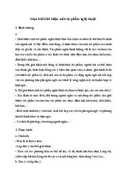 Soạn bài Giới thiệu một tác phẩm nghệ thuật | Văn 11 Cánh diều