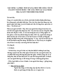 Tối ưu hoá lợi ích của người mua hàng tại một thời điểm | Kinh tế vi mô | Trường đại học Thương mại