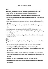 Bài tập môn Kinh tế vĩ mô | Trường Đại học Bách Khoa Hà Nội