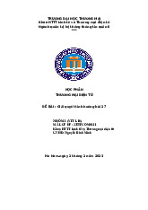 Giải quyết tình huống bài 27 | Bài thảo luận thương mại điện tử