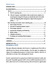 Marketing Analysis and Plan for Omachi Instant Noodles | Môn Marketing quốc tế - Đại học Kinh Tế Quốc Dân