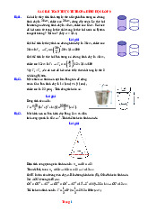 120 Bài Toán Thực Tế Trong Hình Học Lớp 9 Giải Chi Tiết
