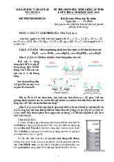 Đề thi chọn học sinh giỏi cấp tỉnh lớp 9 THCS năm học 2025 -2026 môn Khoa học Tự nhiên