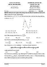 Đề giữa học kì 1 Toán 12 năm 2025 – 2026 trường THPT Nhị Chiểu – Hải Phòng