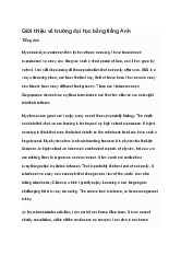 Viết đoạn văn bằng tiếng Anh về trường Đại học (8 Mẫu)