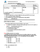 Final Exam Môn Engineering Probability and Statistics | Trường Đại học Quốc tế, Đại học Quốc gia Thành phố Hồ Chí Minh