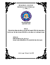 Bài tập thảo luận - Kinh tế vĩ mô